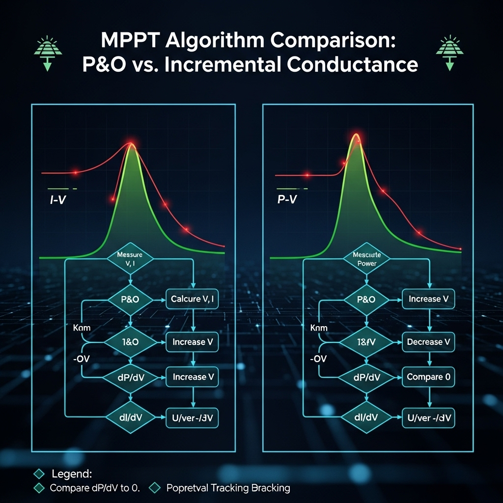 P&O vs Incremental Conductance: Which MPPT Wins in 2025?