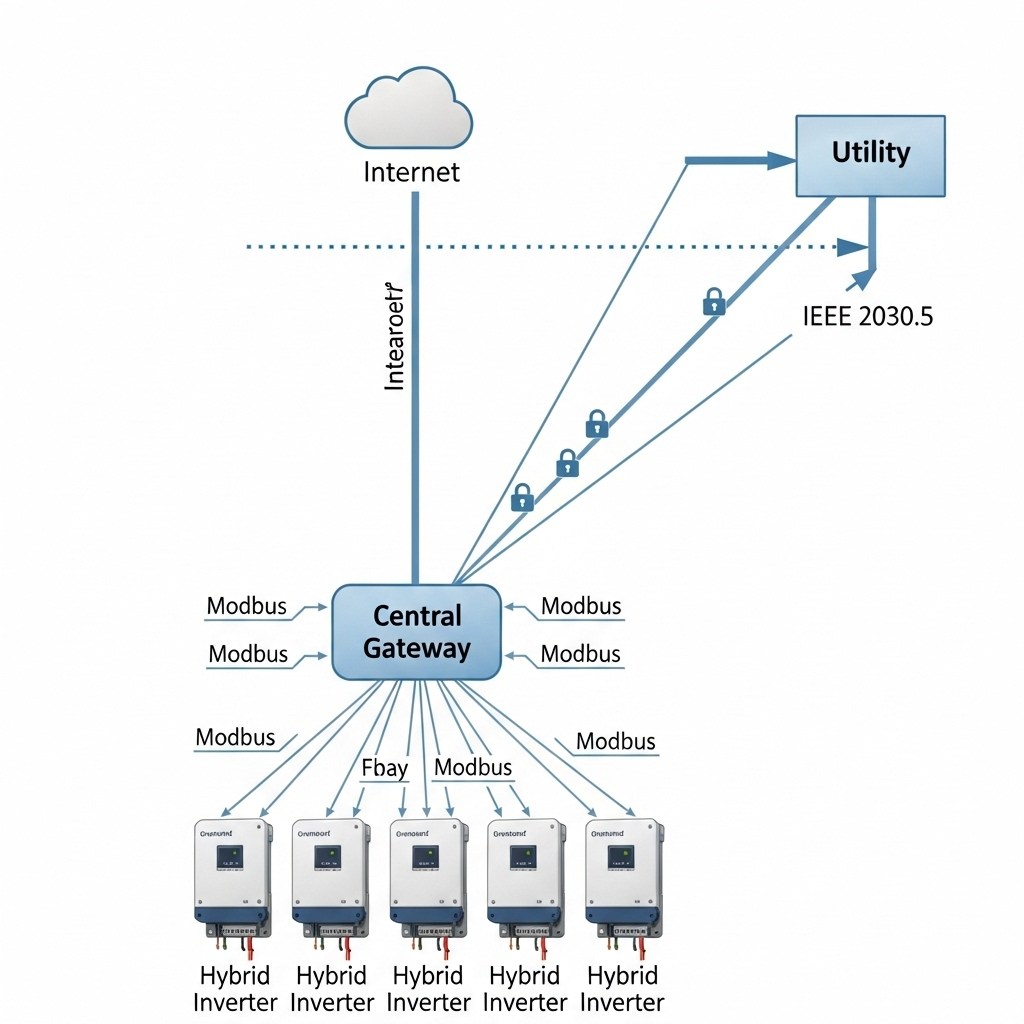 How to implement IEEE 2030.5 in hybrid inverter fleets