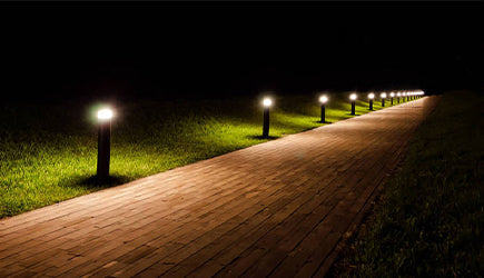 Anern solar powered lawn lights