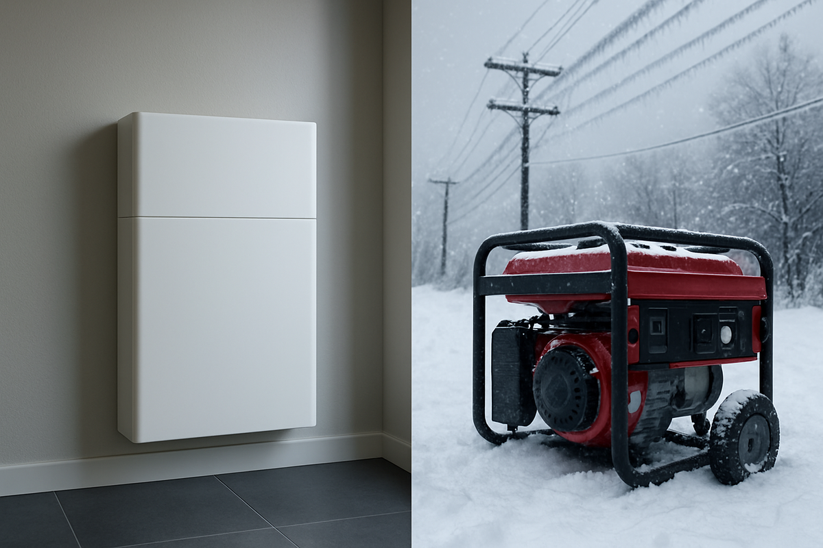 Which Backup Wins in Winter Storms: Battery or Generator?
