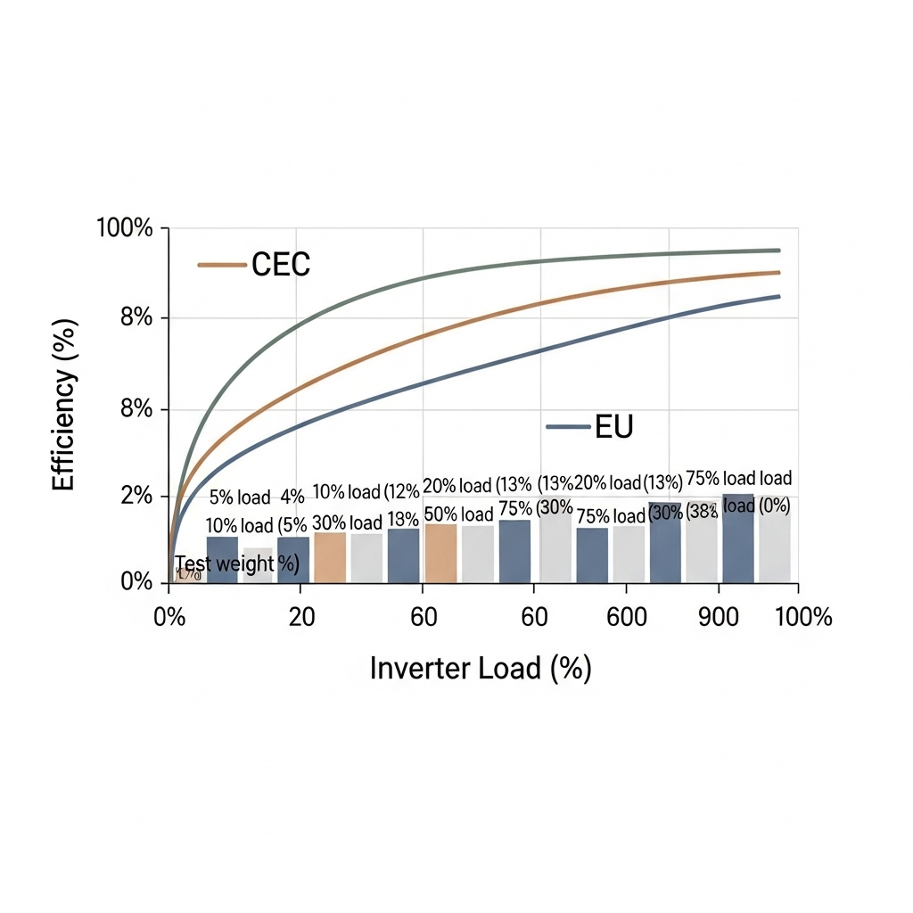 Efficiency Curves Explained: CEC vs EU Weighting in Practice