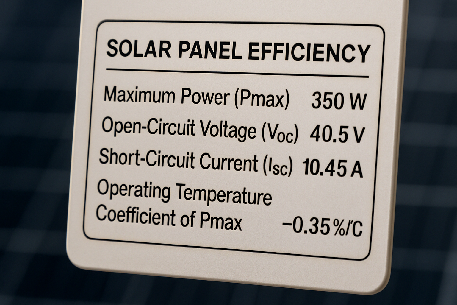 Solar Efficiency Labels: How to Read & Choose Panels - Anern