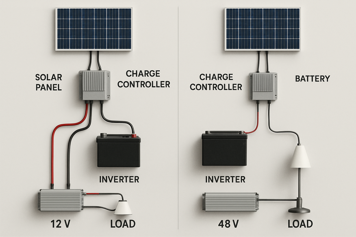 12V vs. 48V LiFePO4 Battery: Which for Your System?