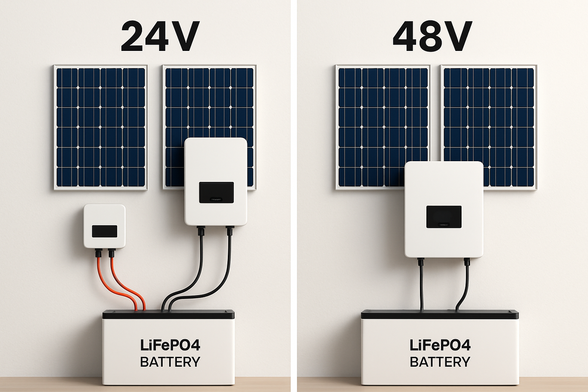 48V vs 24V LiFePO4 Battery: Which Is Best for Home Energy?