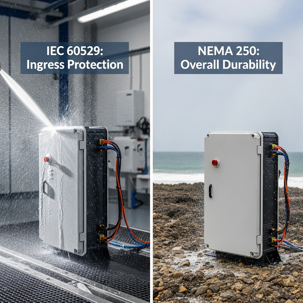 IEC 60529 vs NEMA 250: Picking the Right Weatherproof Standard