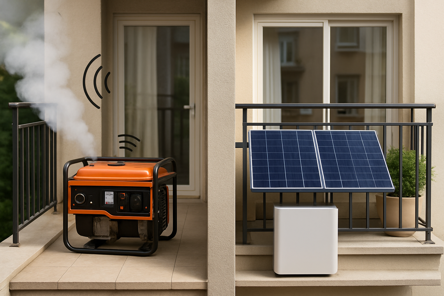 Case Study: Balcony Solar vs Gas Generators in Apartments