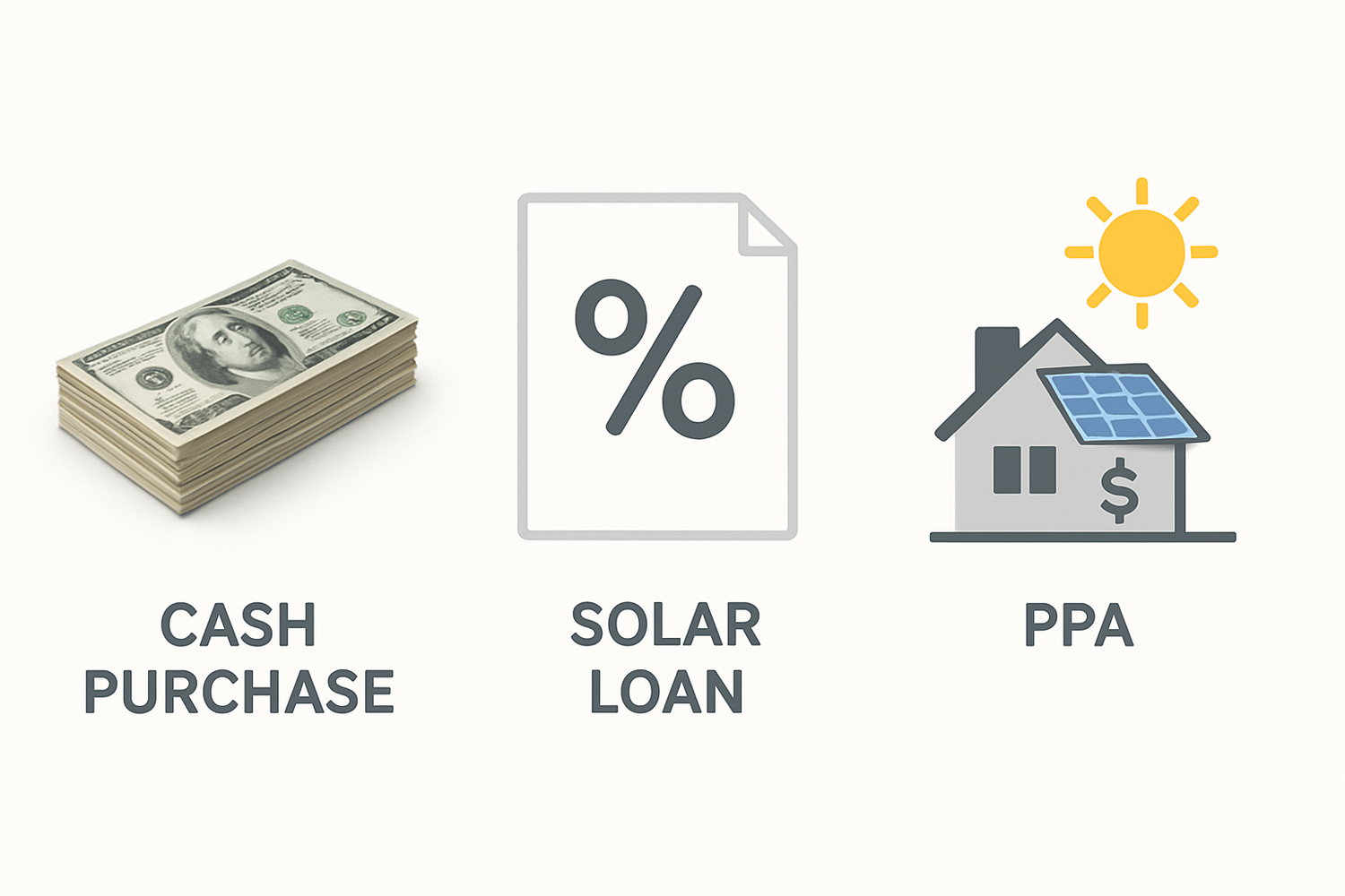 Cash vs Loan vs PPA: How Financing Shifts Cost Line-Items