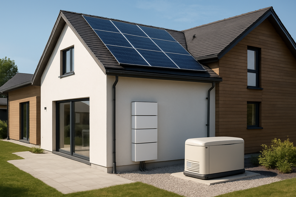 Resilience Blueprint: Hybrid Solar-Battery with Backup Gen