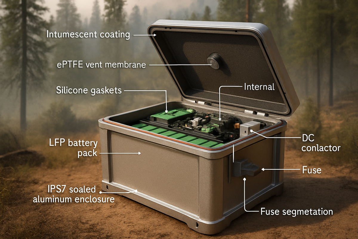 Lfp Ess Module Wildfire-Proof Portable ESS: LFP & IP67 Case Study - Anern