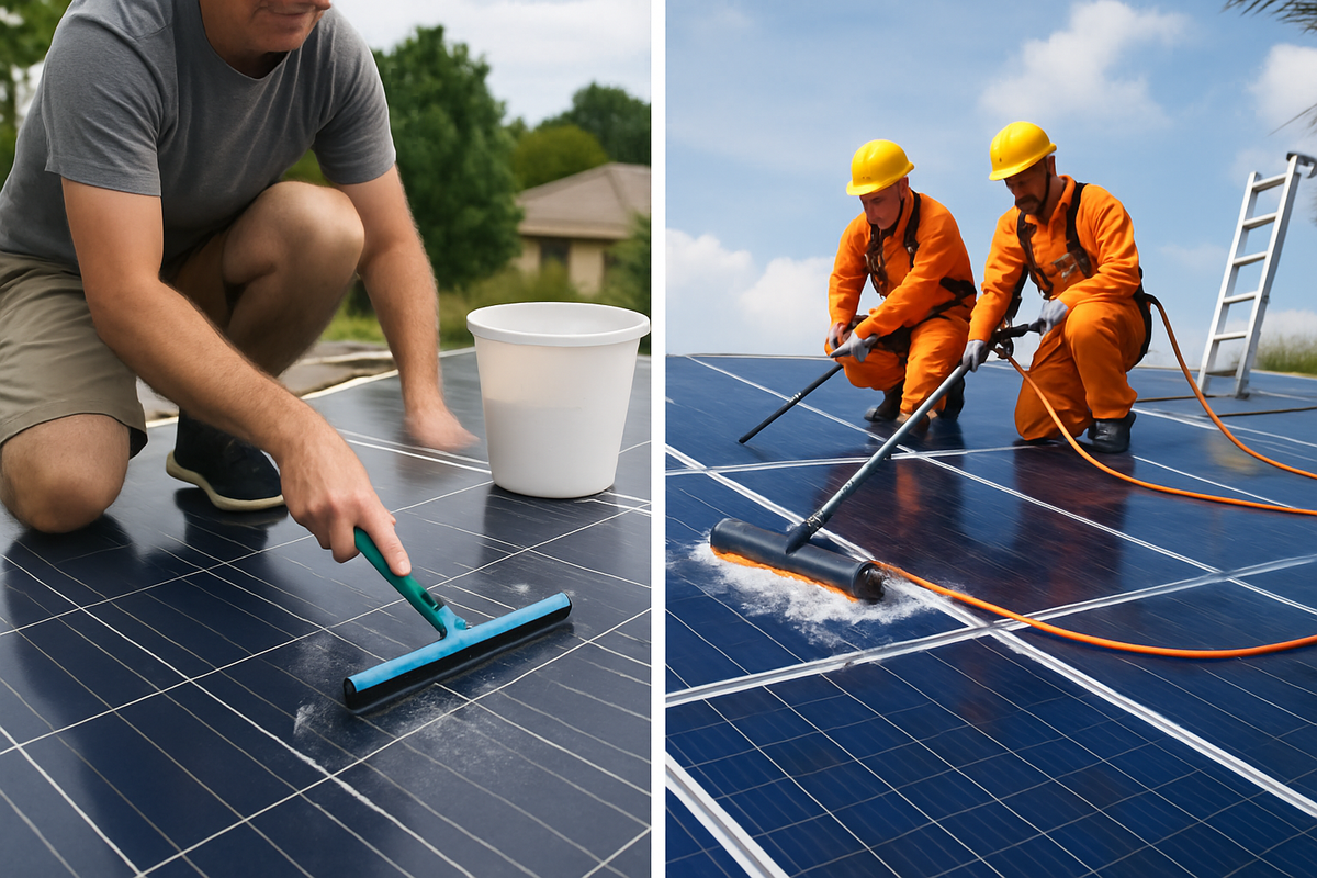 DIY Solar Cleaning vs Pro Service: Cost, Risk, and Results
