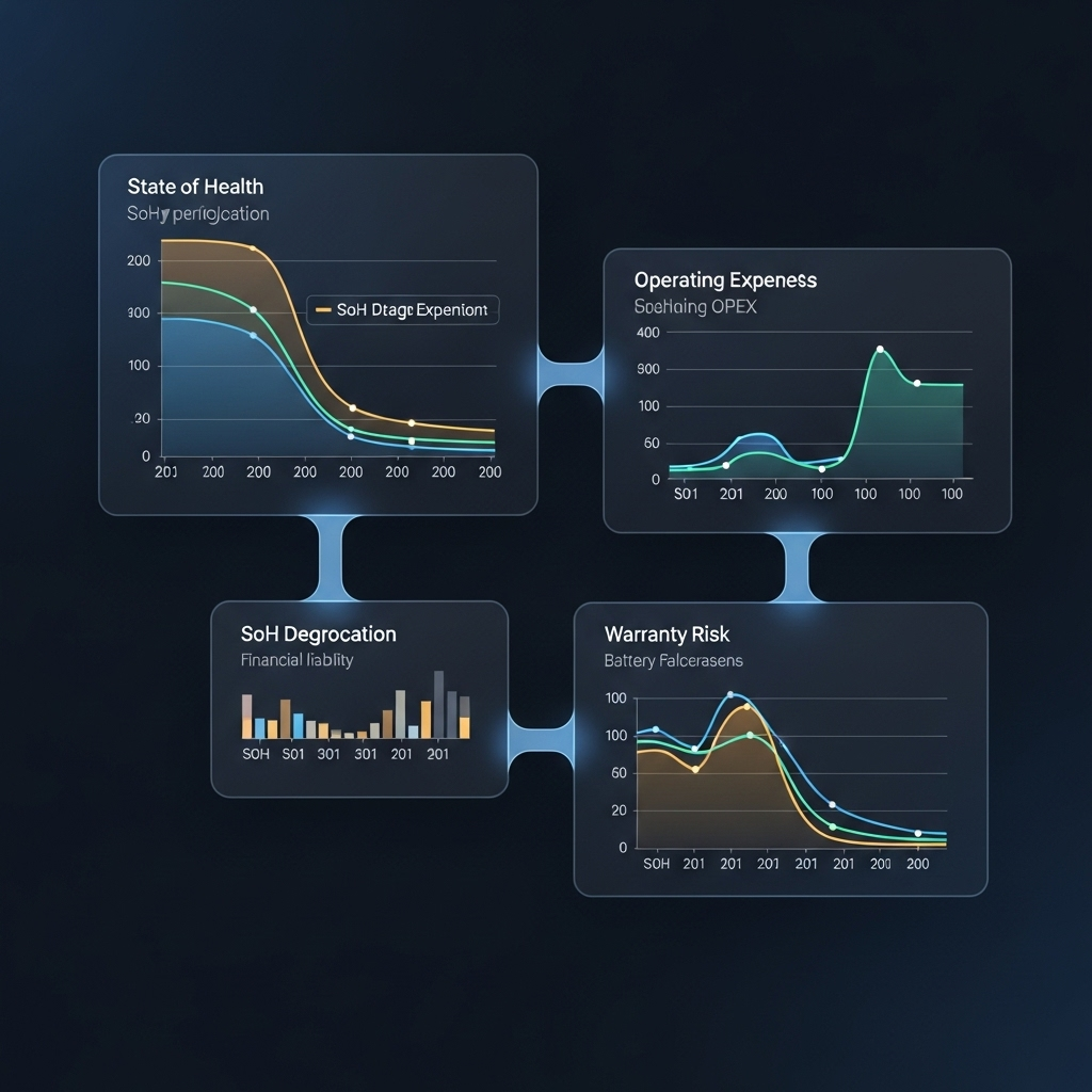 Warranty Analytics: Linking SoH Forecasts to OPEX Risk