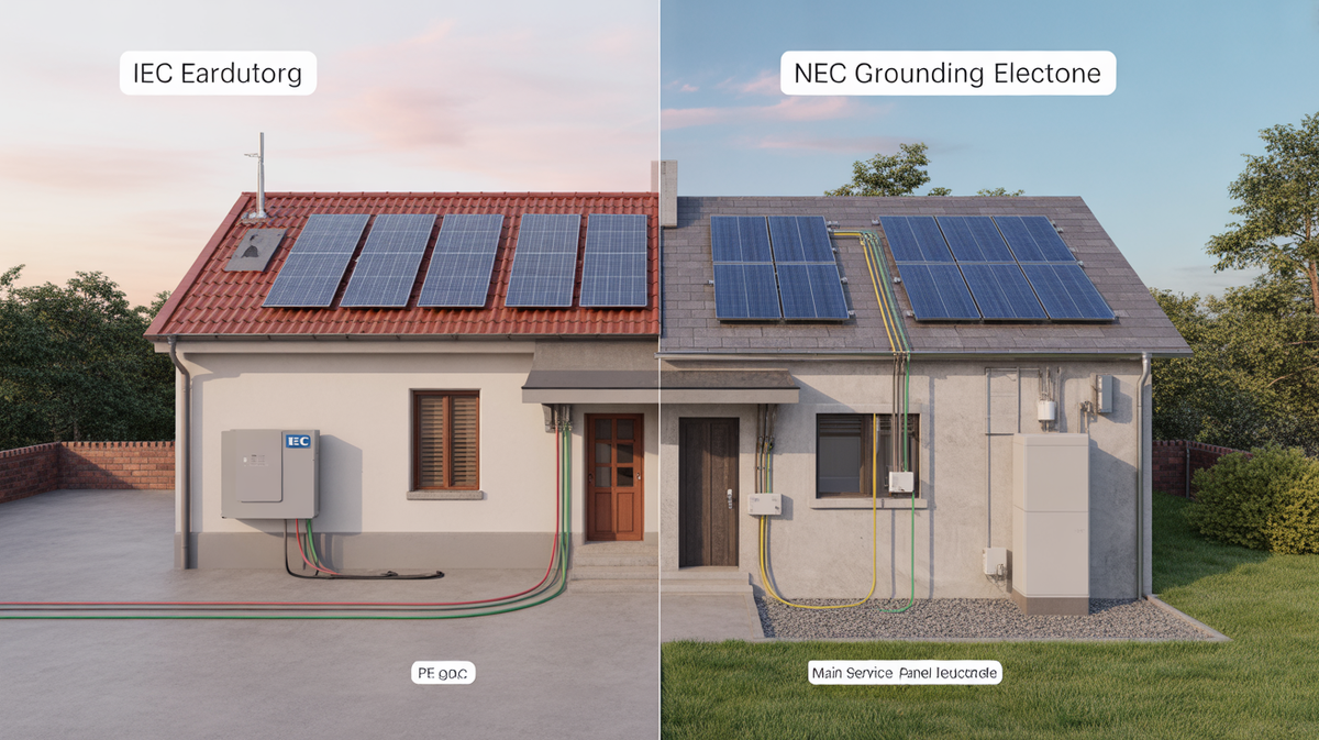Case study: Converting IEC earthing to NEC for US rooftops
