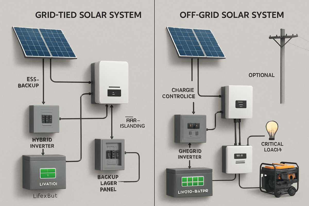 Off Grid Inforgraphic Grid-Tied vs Off-Grid: Myths About Outages and Autonomy