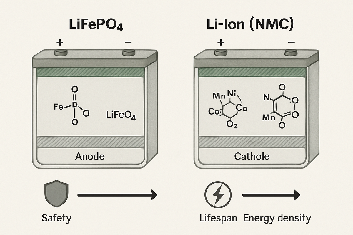Choosing Your Power: LiFePO4 vs. Li-Ion Solar Batteries