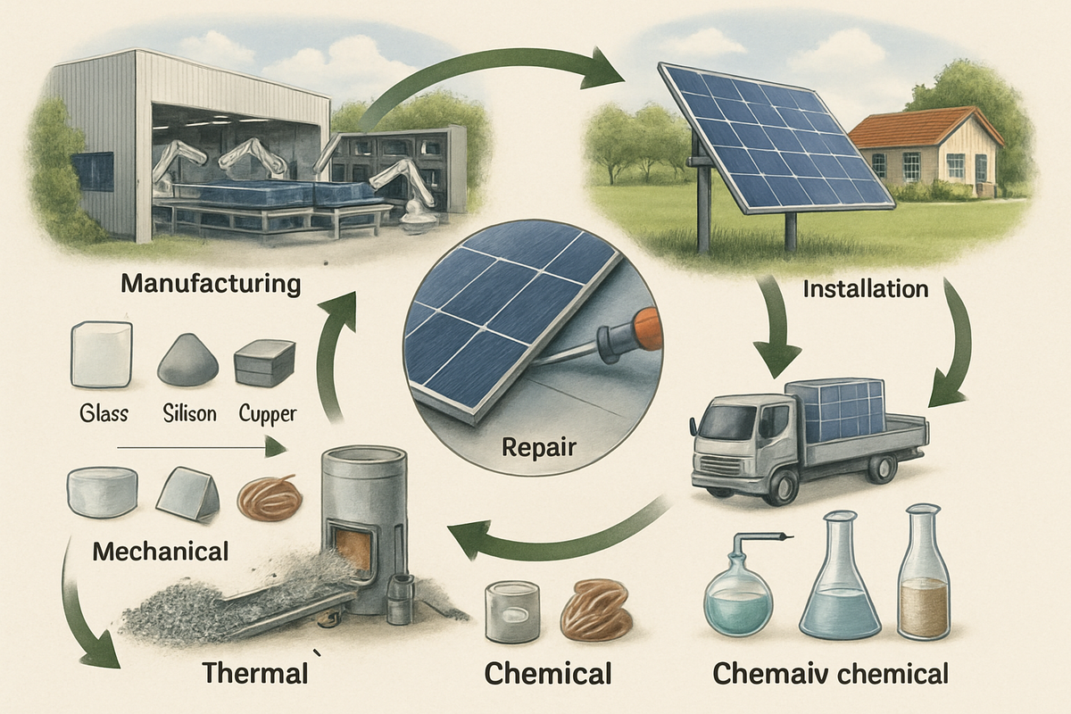 Pv Module Recycle PV Module Recycling & Reuse: Sustainable Guide | Anern