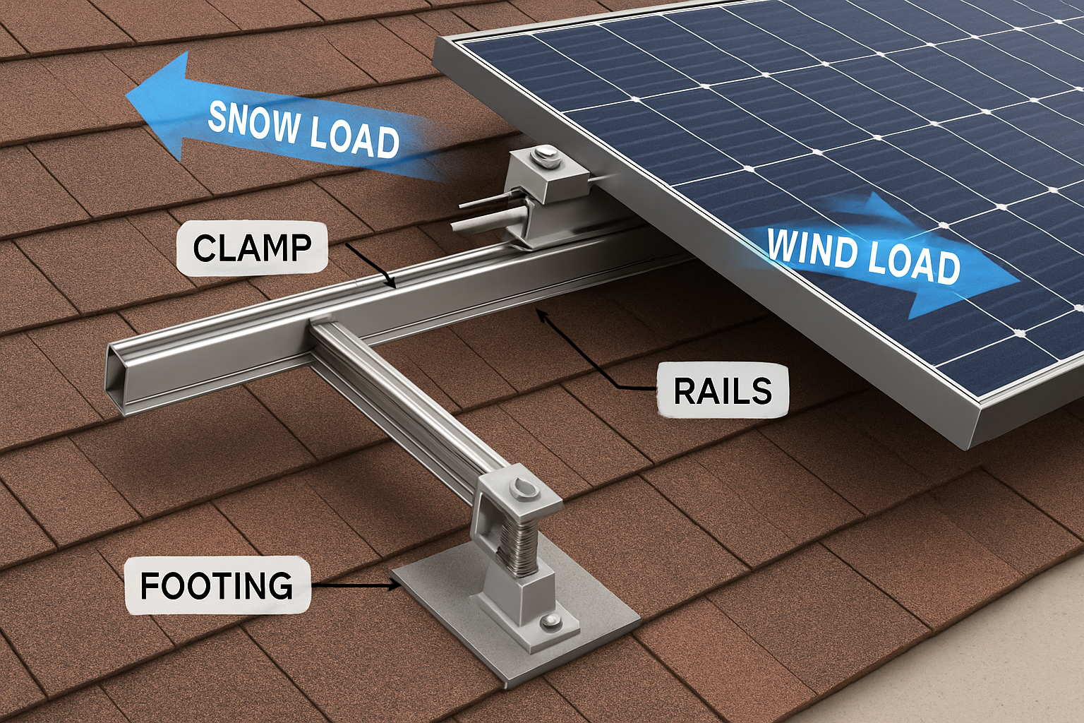 PV Racking Engineering: Wind and Snow Load Guide - Anern