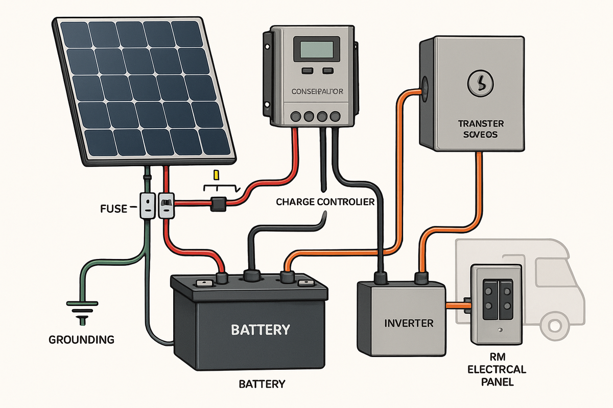 The ultimate blueprint for NEC-safe portable solar interconnection