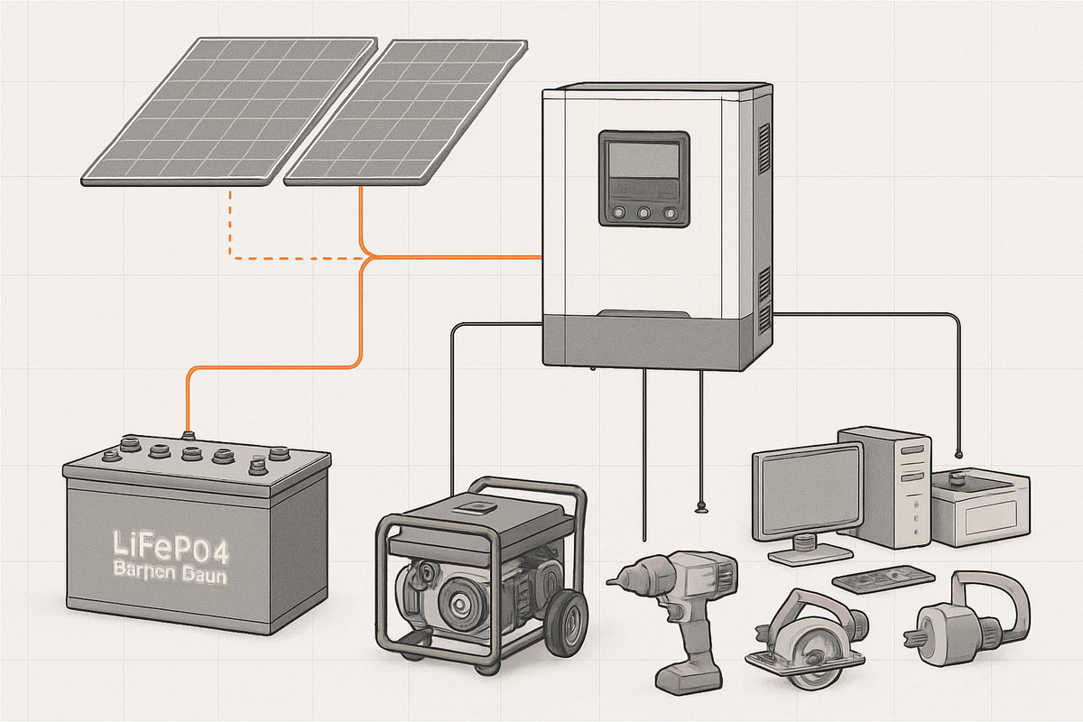 Spec’ing Hybrid Inverters for Mix-Load Jobsite Trailers