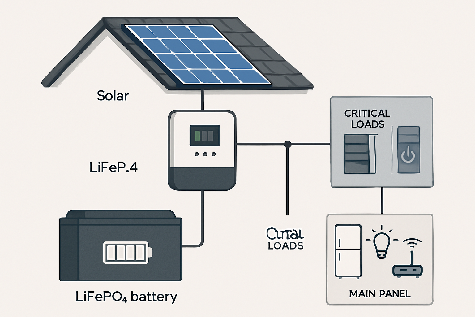 Partial vs. Whole Home Backup: Sizing Your LiFePO4 System
