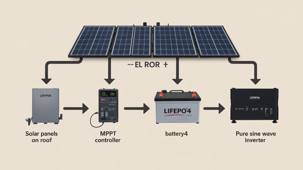 How to Right-Size RV 12V Solar: MPPT, LiFePO4, Inverter