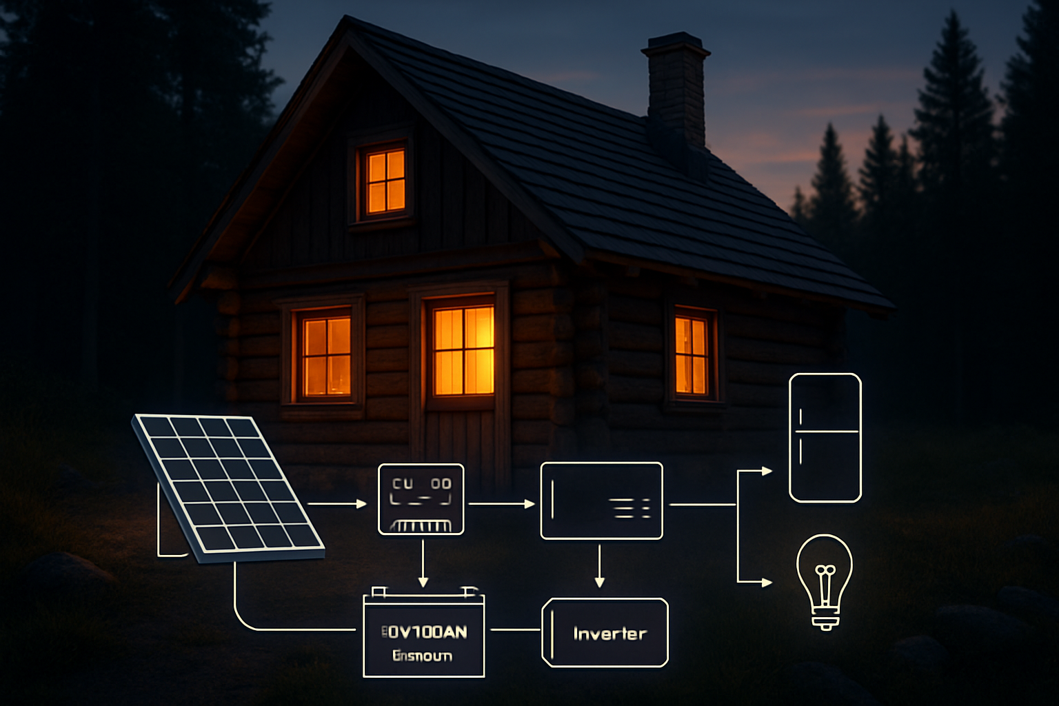 How to Size a 12V 100Ah Lithium Battery for Your Cabin