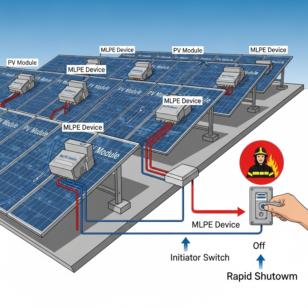 Module vs. String Rapid Shutdown: NEC 690.12 Guide - Anern