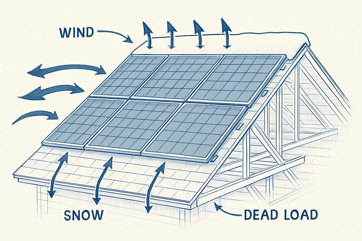 How to run a structural load analysis for rooftop PV racking