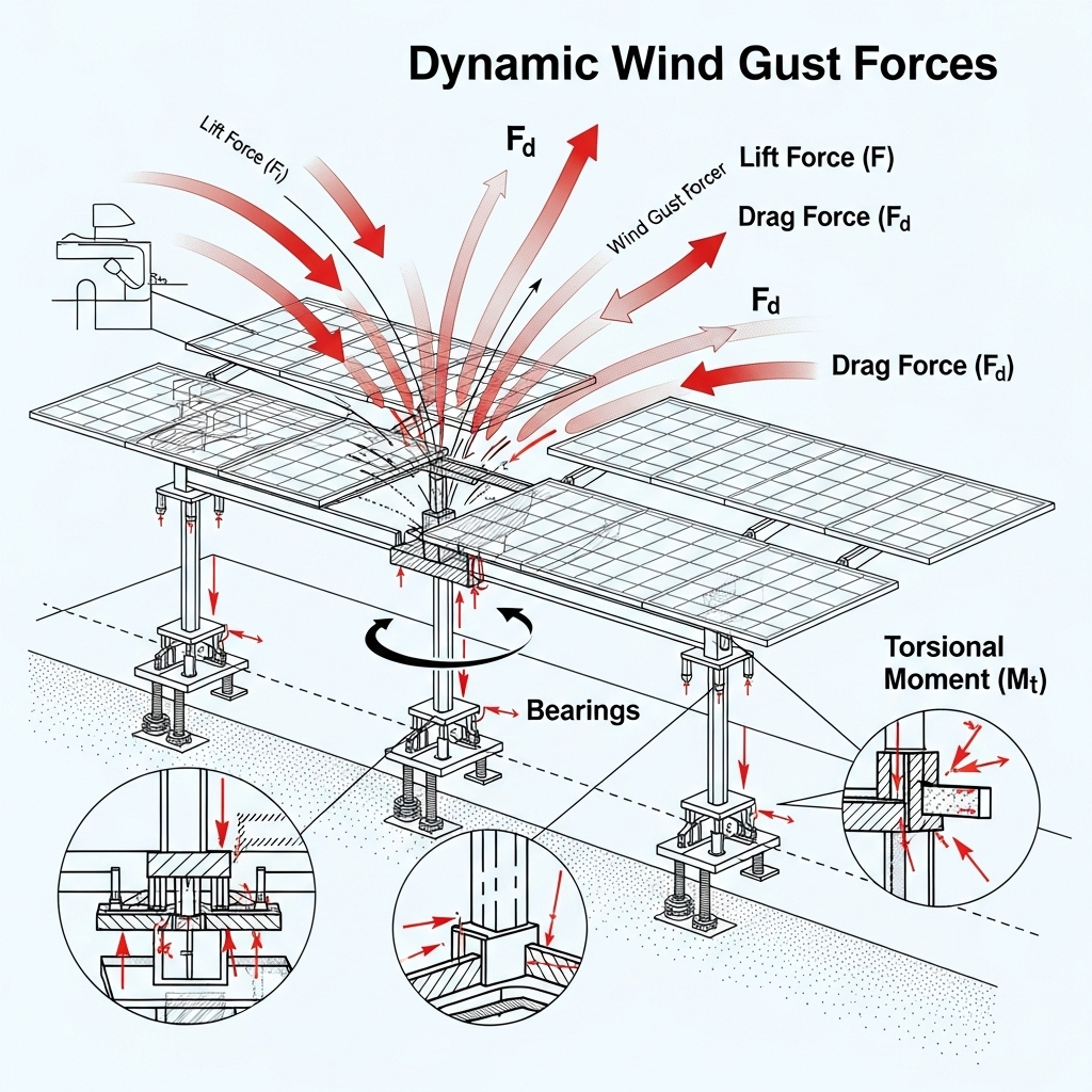 Designing Torque Tubes and Bearings for Gust Loads