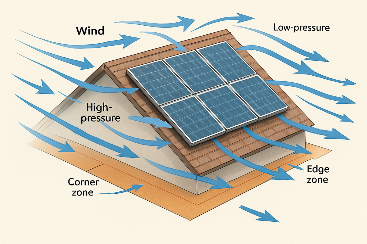Simple Physics Rooftop Solar Mounting: Modeling Wind Uplift and Snow Drift - Anern