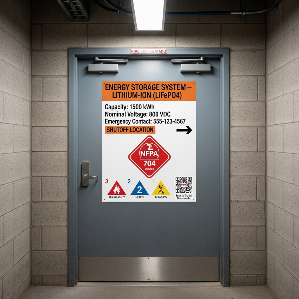 ESS Room Signage: NFPA 855 and IFC Requirements Explained