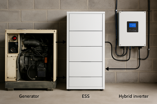 Blueprint: Integrating Generators with ESS and Inverters
