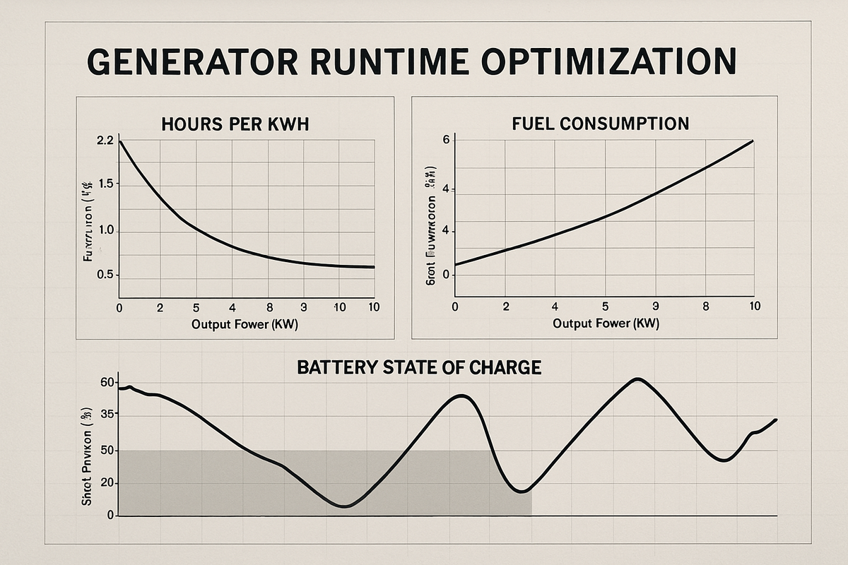 Data Brief: Optimal Gen Hours per kWh in Off-Grid Sites