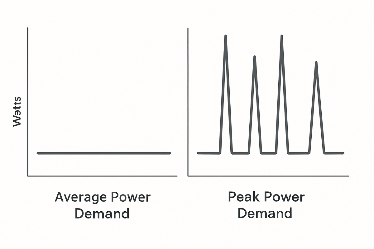 Peak vs Average Power Demand