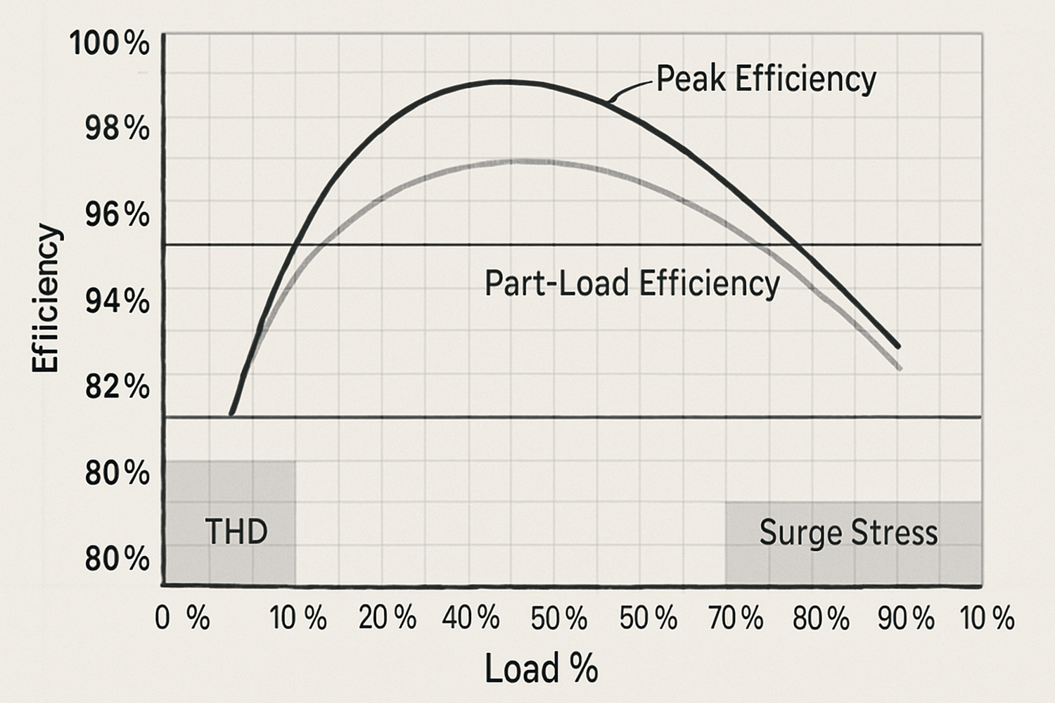 power bank efficiency diagram voltage drop heat loss