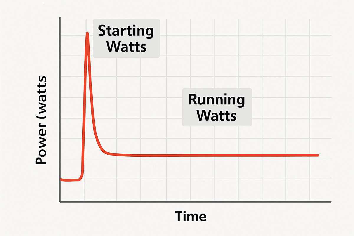 Myth vs reality: average watt-hours won't cover fridge startups