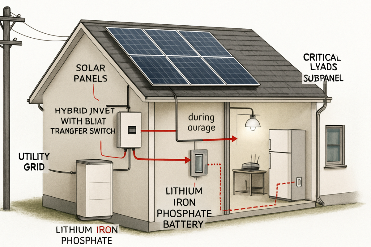 How to Keep Lights On: Grid-Tied Solar Plus Battery Storage