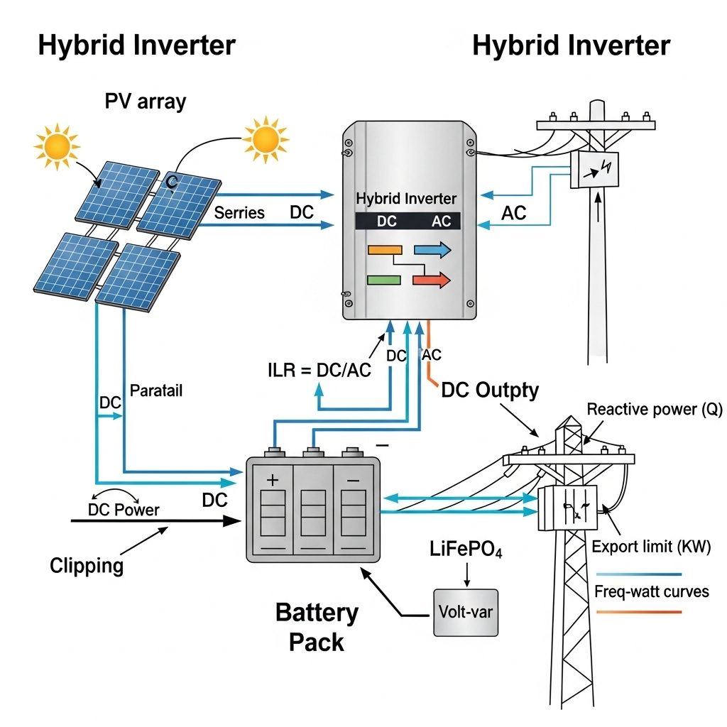 Grid Codes, ILR, and Hybrid Inverters: What Size Complies?