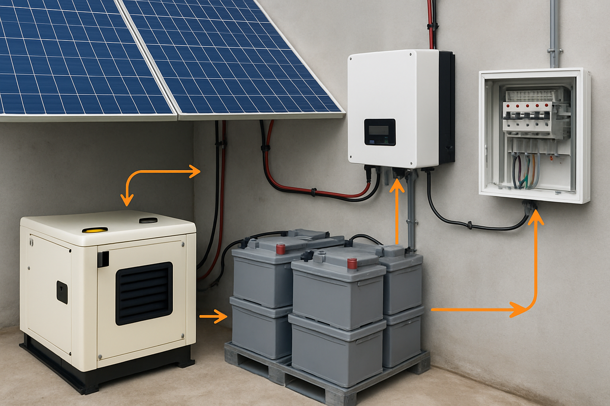 Generatora Rulisi 7 Sizing Rules for Hybrid Solar Diesel Generators | Anern
