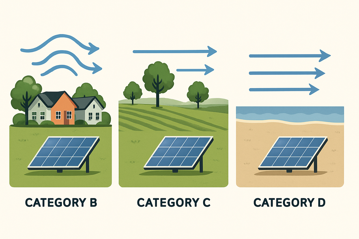 Data Report: Terrain Exposure Categories vs PV Racking Stress