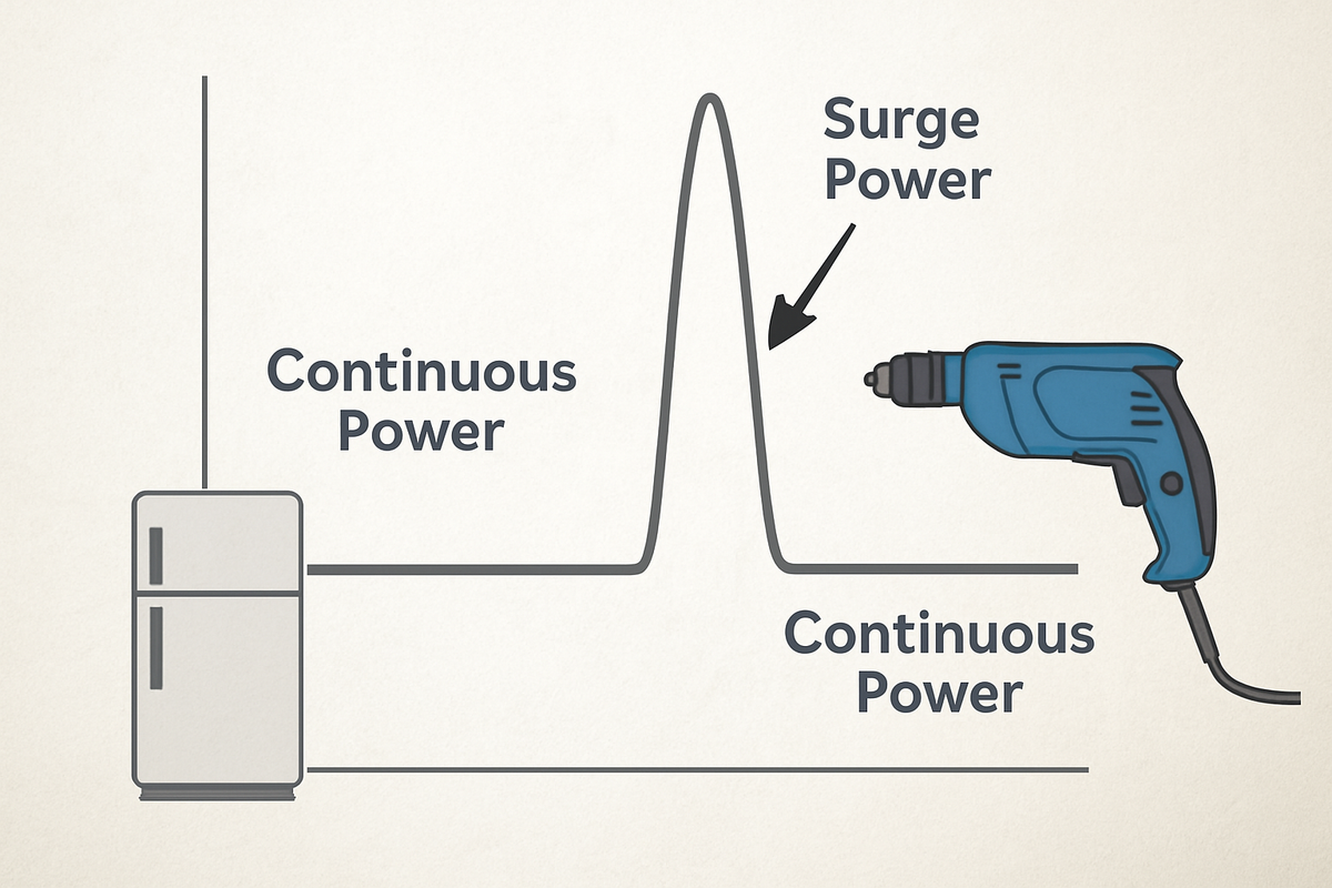 Stop overpaying: match inverter surge to real appliance loads