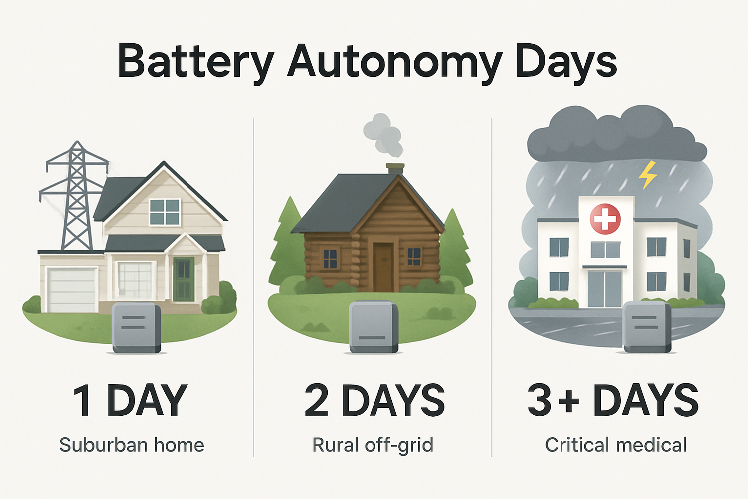 How many autonomy days do you need? A practical rulebook