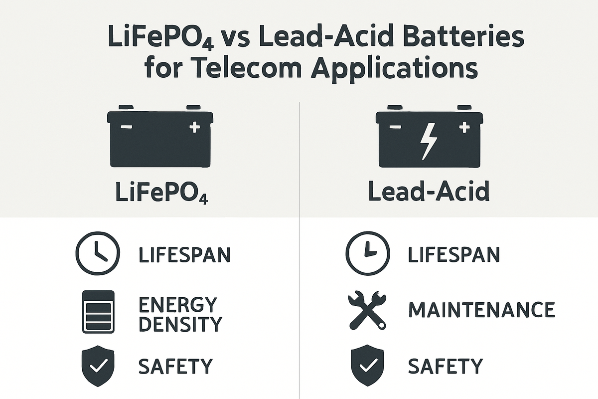 LiFePO4 vs Lead-Acid battery comparison infographic 2026