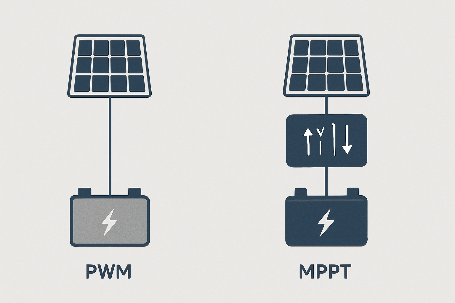 MPPT vs. PWM Charge Controllers: A Comprehensive Technical Comparison