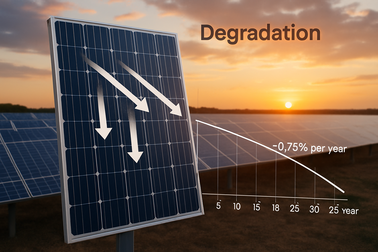 Fleet-scale data shows median PV loss rate near 0.75%/yr