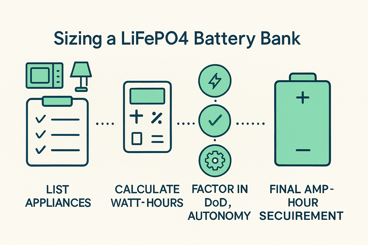Stop Guessing: Accurately Size Your LiFePO4 Battery Bank