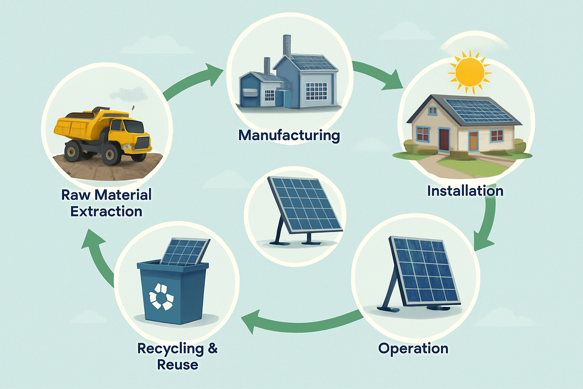 Solar Project Reycle Solar Panel Life Cycle: Longevity & Recycling | Anern