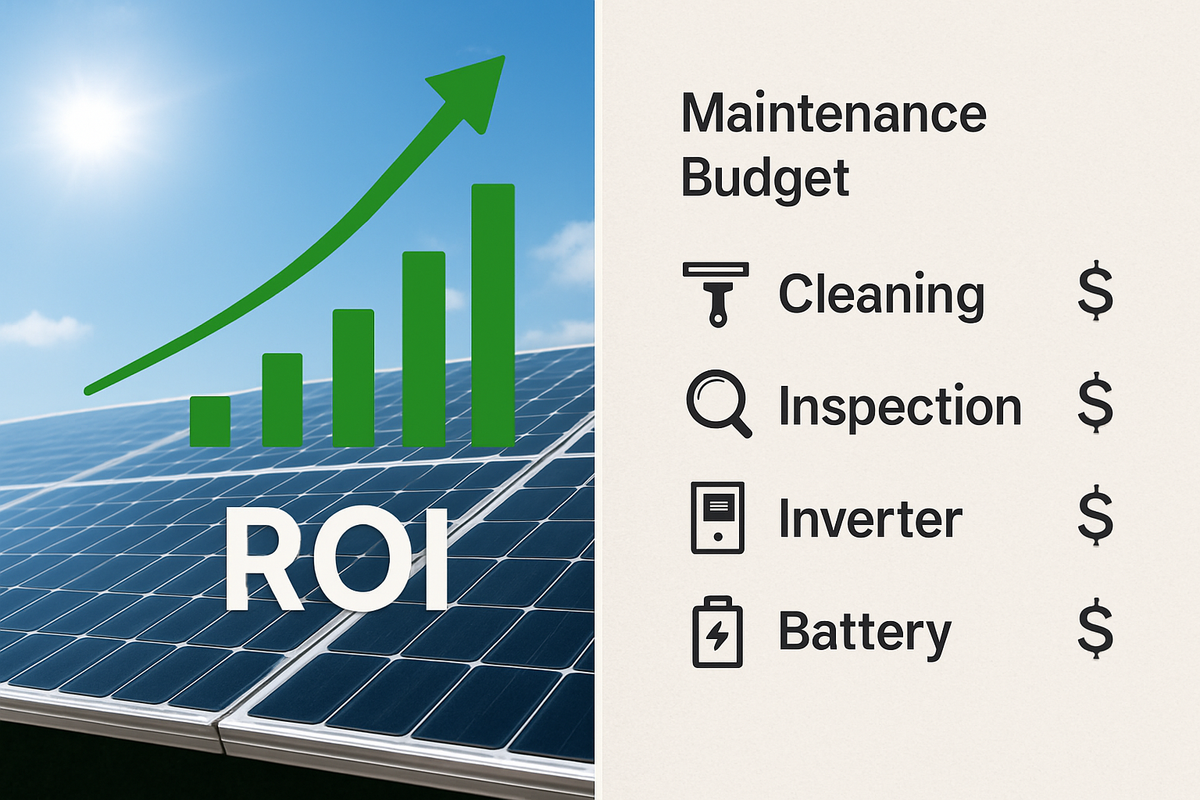The ultimate guide to solar maintenance budgets and ROI