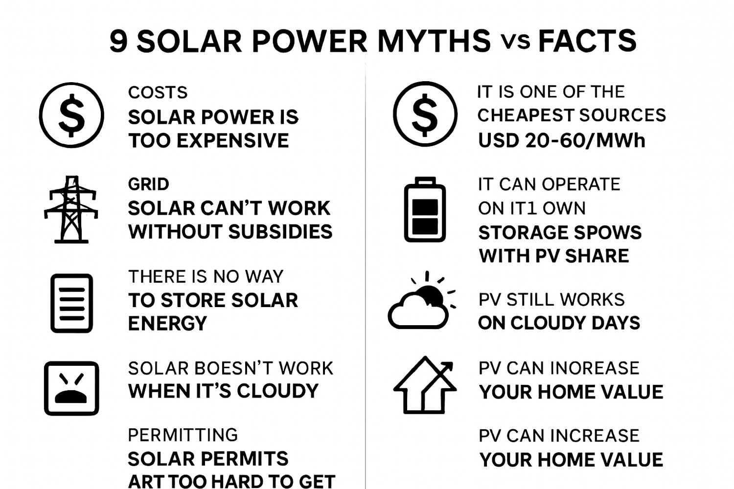 Solar Power Myths: 9 Claims Debunked with Real Data