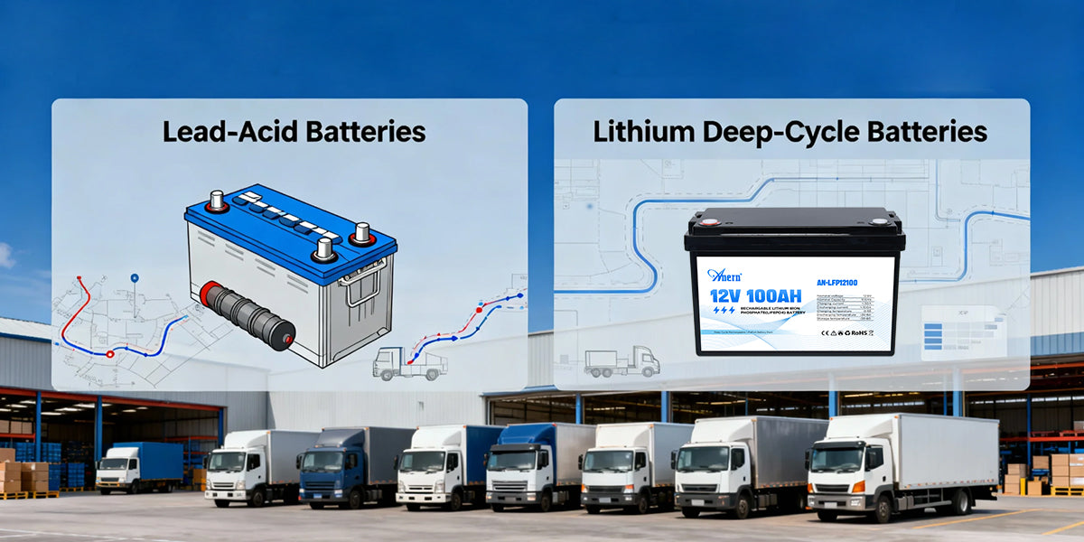 Lead-Acid vs. Lithium Deep-Cycle Batteries: A Cost-Benefit Analysis for Commercial Fleets