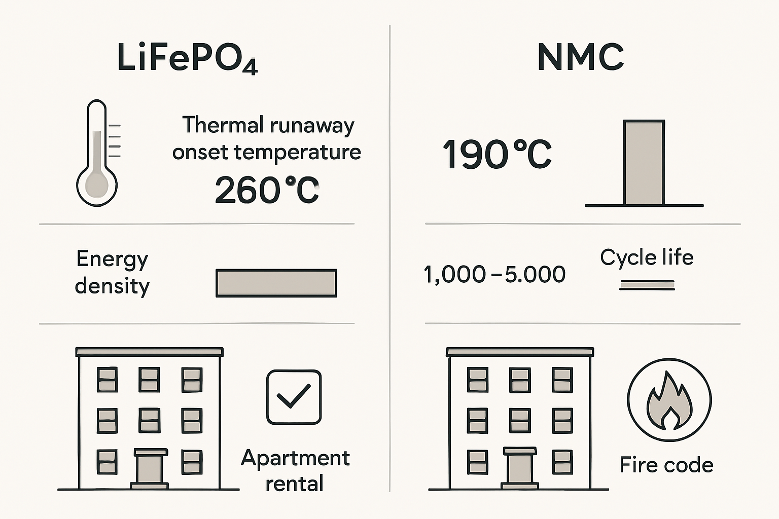 LiFePO4 vs NMC: Safer Chemistry Choices for Rental ESS